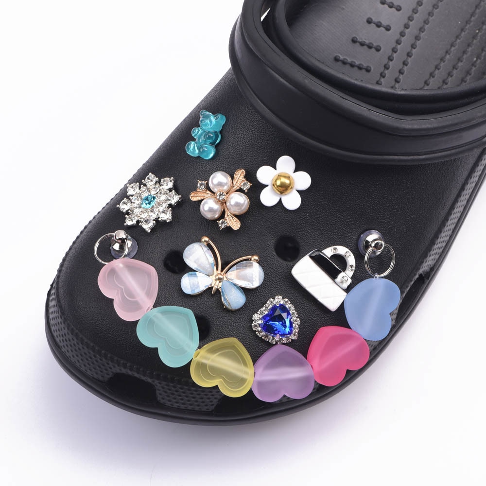 JIBZ Designer Croc Croc Bling Charms - Rhinestone Bling for Clogs, Metal Accessories - Perfect Girl Gift (192z)